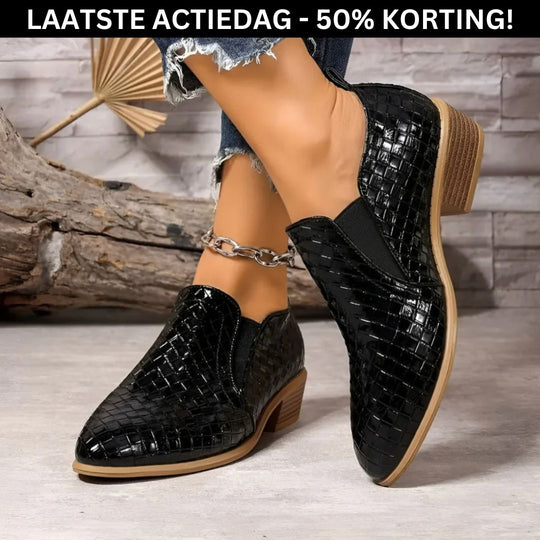 MYRTHE | ELEGANTE OXFORD HAKKEN IN LEDER