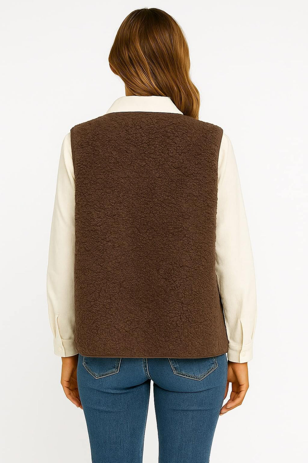 ELLA | WARME VEST VAN ZACHTE WOL MET KNOPEN