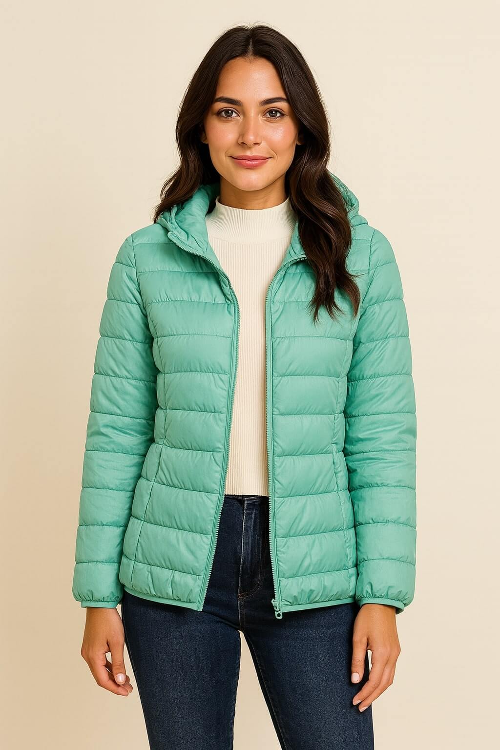 EVA | GEWATTEERDE JAS MET CAPUCHON