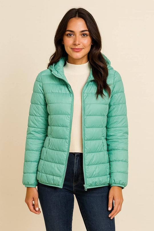 EVA | GEWATTEERDE JAS MET CAPUCHON